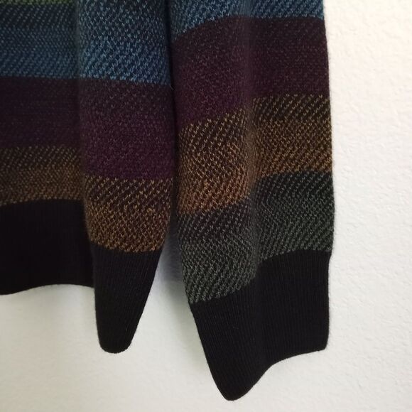 Vintage Geoffrey Beene 80s Sweater Stripes Crew Neck Pullover Long Sleeve Men XL - Picture 6 of 8
